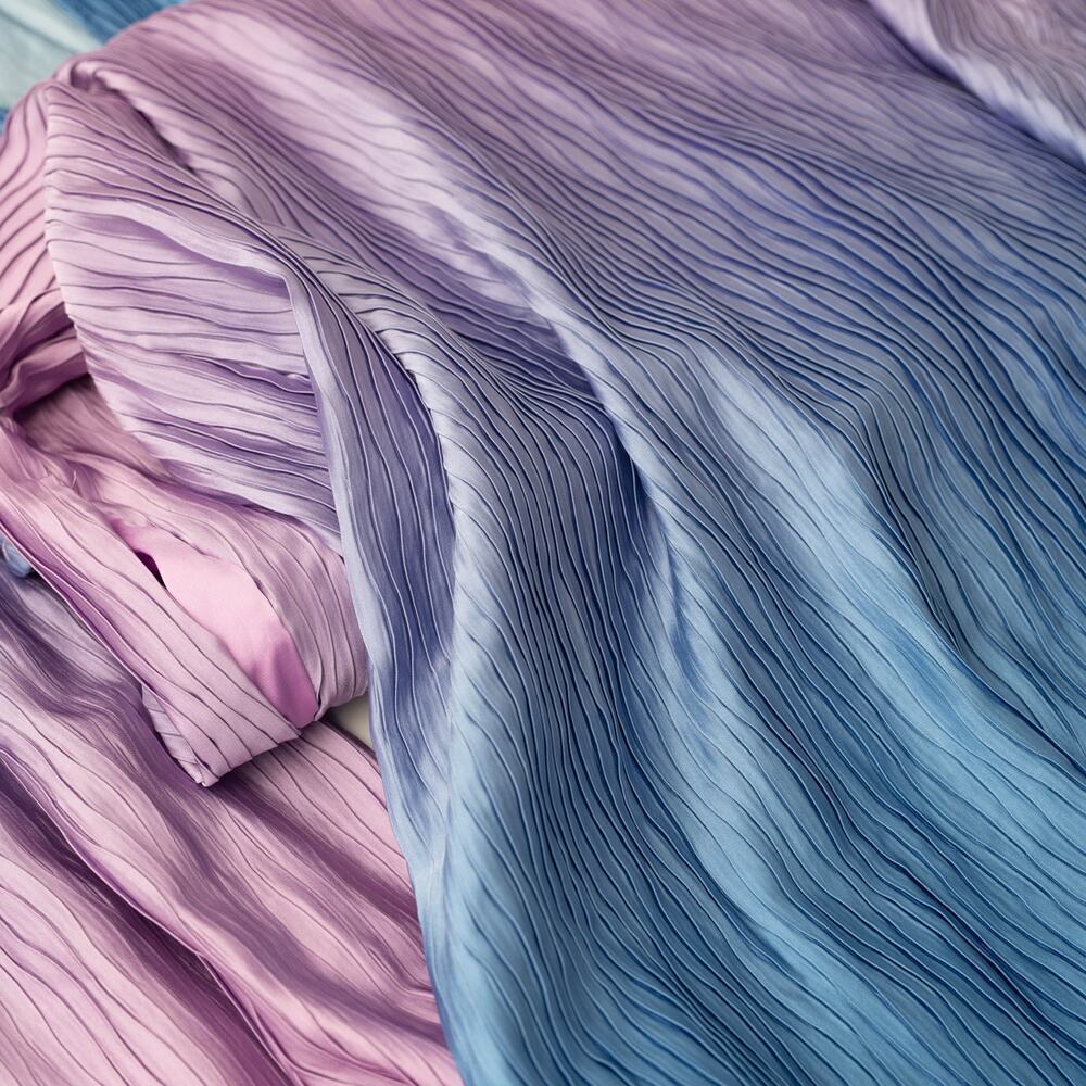 SIMKHAI Jaelynn Ombre Purple Ombre Satin Dress - Picture 9 of 11